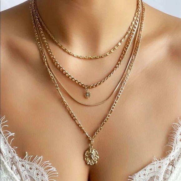 Jewelry - ✨Animal Round Charm Layered Necklace (Boutique)